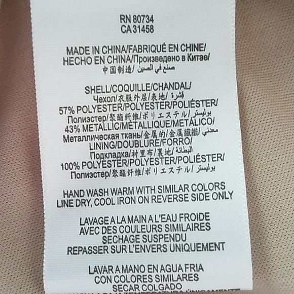 Max and Cleo - Gold Metallic Rebecca Dress - Picture 7 of 7